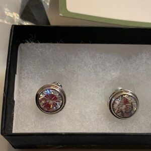 Silpada CZ 925 Silver Stud Earrings